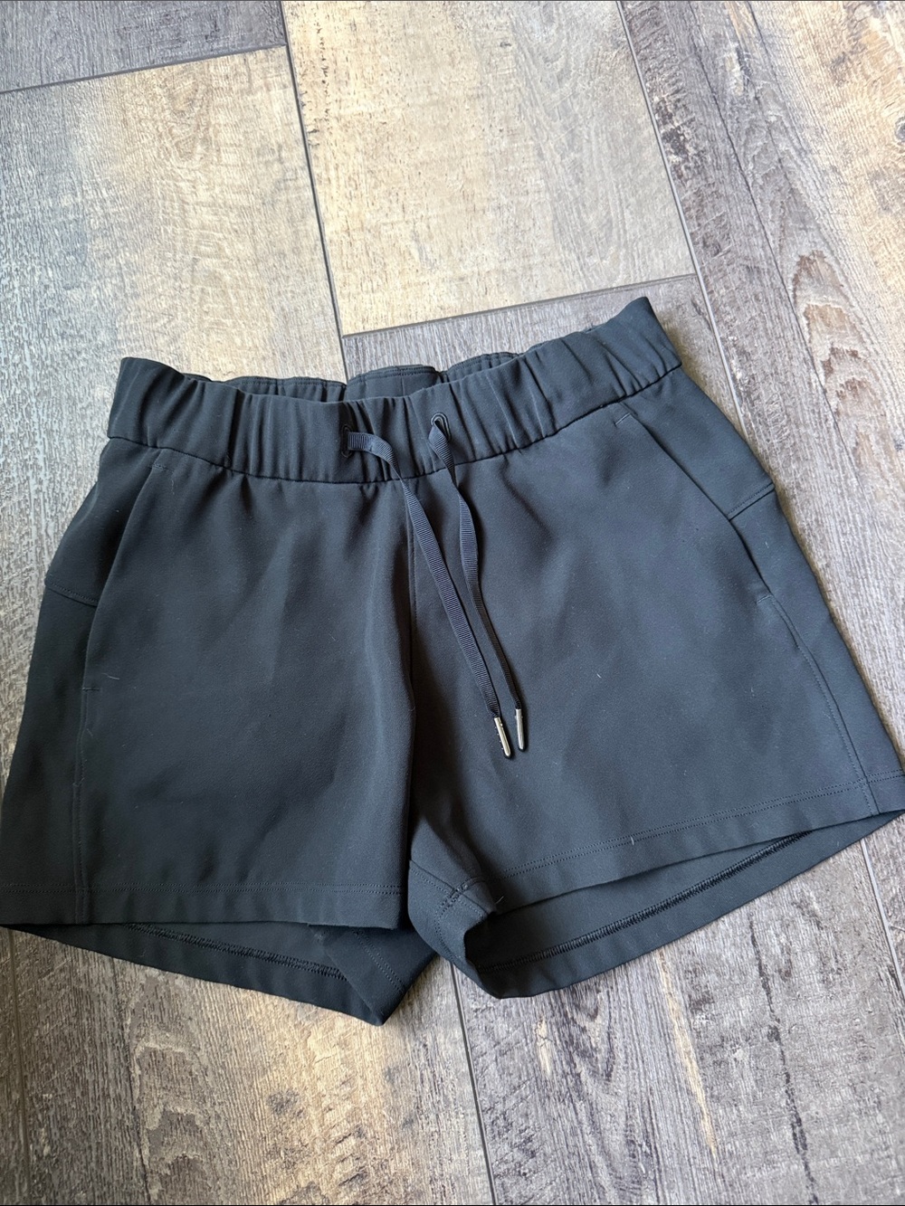 lululemon athletica Black Elastic Waist Athletic Shorts